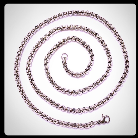 David Yurman Titanium Onyx Dog Tag with 22” Chain - Picture 8 of 8